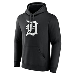 Detroit Tigers Monochrome Personalized Name & Number Pullover Hoodie Black