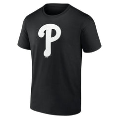 Philadelphia Phillies Monochrome Personalized Name & Number T-Shirt Black