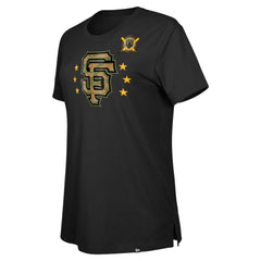 San Francisco Giants Women's Armed Forces Day T-Shirt Black | New Era