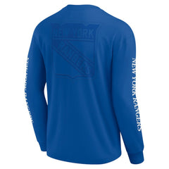 New York Rangers Fanatics Elements Strive Long Sleeve T-Shirt Blue