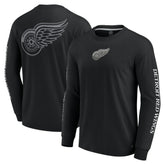Detroit Red Wings Fanatics Elements Strive Long Sleeve T-Shirt Black