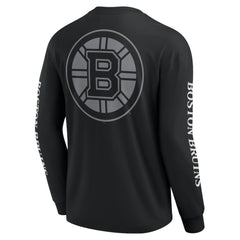 Boston Bruins Fanatics Elements Strive Long Sleeve T-Shirt Black