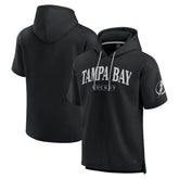 Tampa Bay Lightning Fanatics Elements Ready Short Sleeve Pullover Hoodie Black