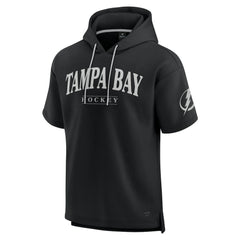 Tampa Bay Lightning Fanatics Elements Ready Short Sleeve Pullover Hoodie Black