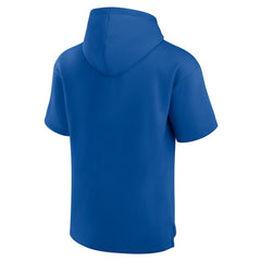 New York Rangers Fanatics Elements Ready Short Sleeve Pullover Hoodie Blue