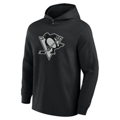 Pittsburgh Penguins Fanatics Elements Blaze Tri-Blend Long Sleeve Hoodie T-Shirt Black