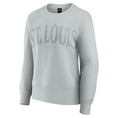 St. Louis Blues Fanatics Women's Elements Flow Pullover Sweatshirt Gray