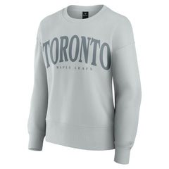 Toronto Maple Leafs Fanatics Women's Elements Flow Pullover Sweatshirt Gray