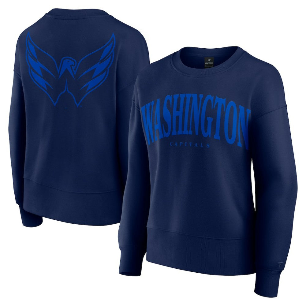 Washington Capitals Fanatics Women's Elements Flow Pullover Sweatshirt Navy