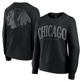 Chicago Blackhawks Fanatics Women's Elements Flow Pullover Sweatshirt Black