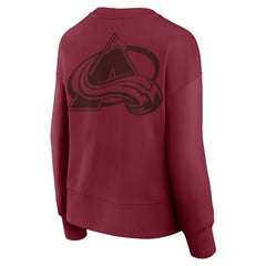 Colorado Avalanche Fanatics Women's Elements Flow Pullover Sweatshirt Burgundy
