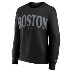 Boston Bruins Fanatics Women's Elements Flow Pullover Sweatshirt Black