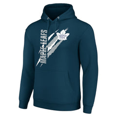 Toronto Maple Leafs Starter Color Scratch Fleece Pullover Hoodie Blue