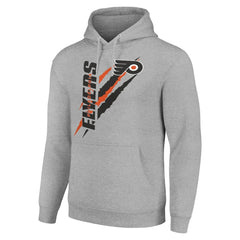 Philadelphia Flyers Starter Color Scratch Fleece Pullover Hoodie Heather Gray