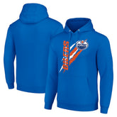 Edmonton Oilers Starter Color Scratch Fleece Pullover Hoodie Royal