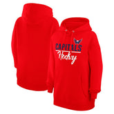 Washington Capitals G-III 4Her by Carl Banks Women's Team Fleece Pullover Hoodie Red
