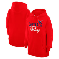 Washington Capitals G-III 4Her by Carl Banks Women's Team Fleece Pullover Hoodie Red