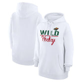 Minnesota Wild G-III 4Her by Carl Banks Women's Team Fleece Pullover Hoodie White