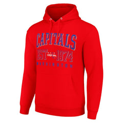 Washington Capitals Starter Retro Graphic Pullover Hoodie Red