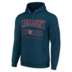 Montreal Canadiens Starter Retro Graphic Pullover Hoodie Navy