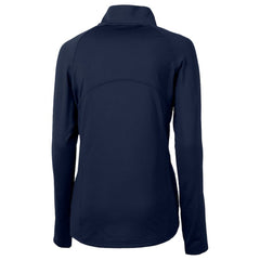 Chicago Cubs Cutter & Buck Women's City Connect Adapt Eco Knit Recycled Half-Zip Pullover Top Navy