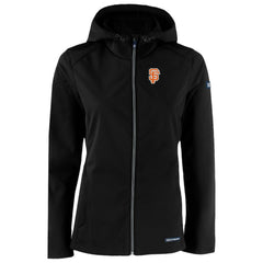 San Francisco Giants Cutter & Buck Women's City Connect Evoke Eco Softshell Recycled Full-Zip Hoodie Jacket Black