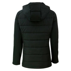 San Diego Padres Cutter & Buck Women's City Connect Evoke Hybrid Eco Softshell Recycled Full-Zip Hoodie Jacket Black