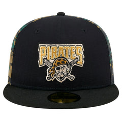 Pittsburgh Pirates Digi Camo 59FIFTY Fitted Hat Black | New Era