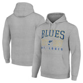 St. Louis Blues Starter Retro Graphic Pullover Hoodie Heather Gray