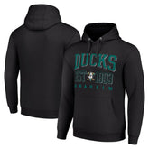 Anaheim Ducks Starter Retro Graphic Pullover Hoodie Black