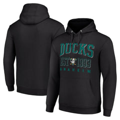 Anaheim Ducks Starter Retro Graphic Pullover Hoodie Black