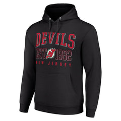 New Jersey Devils Starter Retro Graphic Pullover Hoodie Black