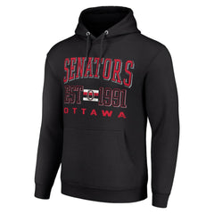 Ottawa Senators Starter Retro Graphic Pullover Hoodie Black