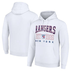 New York Rangers Starter Retro Graphic Pullover Hoodie White