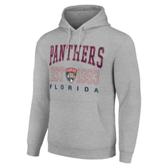 Florida Panthers Starter Graphic Pullover Hoodie Heather Gray