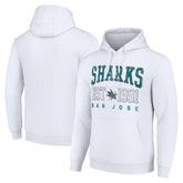 San Jose Sharks Starter Graphic Pullover Hoodie White