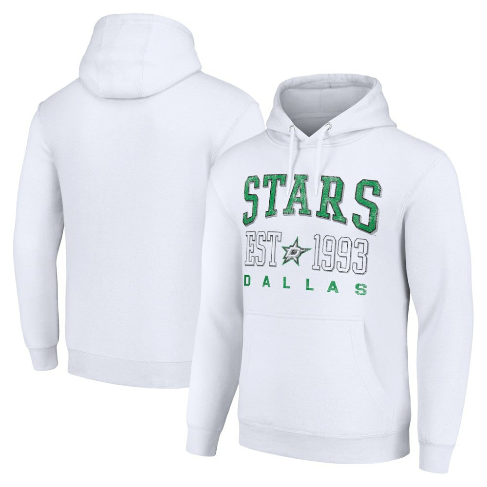 Dallas Stars Starter Graphic Pullover Hoodie White