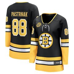 David Pastrnak Boston Bruins Fanatics Women's 100th Anniversary Breakaway Jersey Black