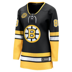 David Pastrnak Boston Bruins Fanatics Women's 100th Anniversary Breakaway Jersey Black
