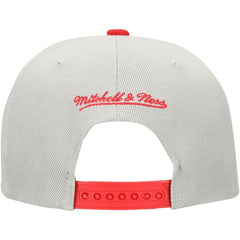 Philadelphia Phillies Knock Out Panel Snapback Hat Gray | Mitchell & Ness
