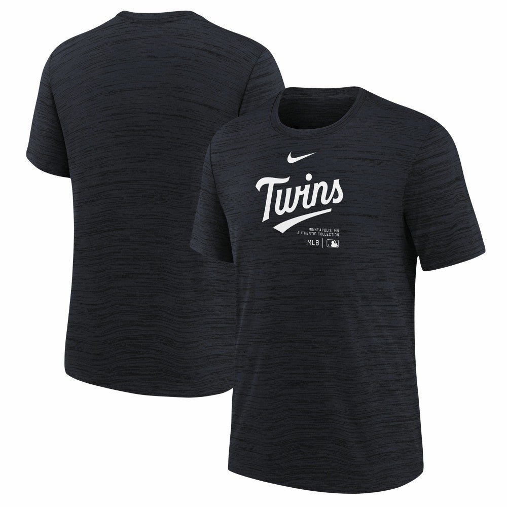 Minnesota Twins Youth Authentic Collection Practice Performance T-Shirt Navy | Nike