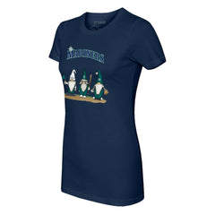 Seattle Mariners Tiny Turnip Women's Gnomes T-Shirt Navy