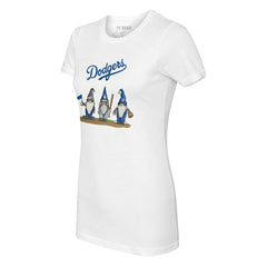 Los Angeles Dodgers Tiny Turnip Women's Gnomes T-Shirt White
