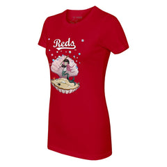 Cincinnati Reds Tiny Turnip Women's Mermaid T-Shirt Red