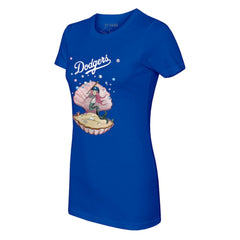 Los Angeles Dodgers Tiny Turnip Women's Mermaid T-Shirt Royal