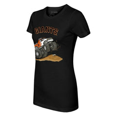 San Francisco Giants Tiny Turnip Women's Monster Truck T-Shirt Black