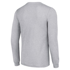Anaheim Ducks Starter Color Scratch Long-Sleeve T-Shirt Heather Gray