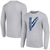 Tampa Bay Lightning Starter Color Scratch Long-Sleeve T-Shirt Heather Gray