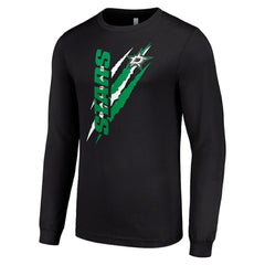 Dallas Stars Starter Color Scratch Long-Sleeve T-Shirt Black