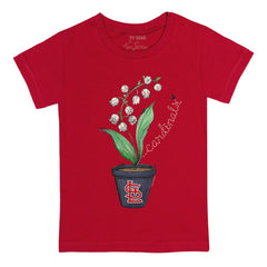 St. Louis Cardinals Tiny Turnip Youth Lilies & Ladybugs T-Shirt Red